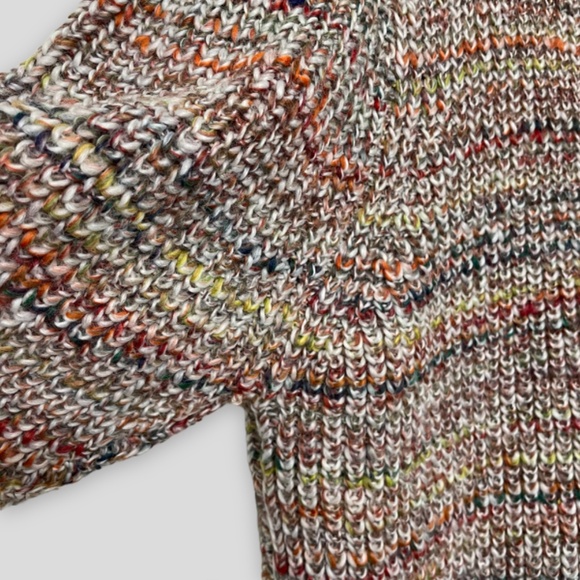 Free People Walk on By Rainbow Speckle Cardigan Sweater NWT Size Large - Picture 4 of 15